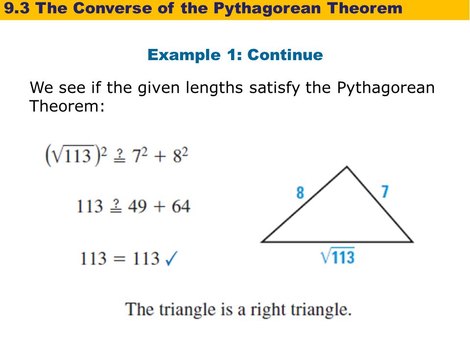 Converse pythagorean theorem definition cheap